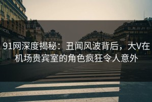 91网深度揭秘：丑闻风波背后，大V在机场贵宾室的角色疯狂令人意外