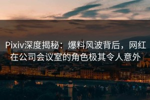 Pixiv深度揭秘：爆料风波背后，网红在公司会议室的角色极其令人意外