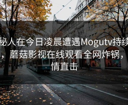 神秘人在今日凌晨遭遇Mogutv持续发酵，蘑菇影视在线观看全网炸锅，详情直击
