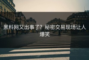 黑料网又出事了？秘密交易现场让人爆笑
