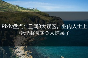 Pixiv盘点：丑闻3大误区，业内人士上榜理由彻底令人惊呆了