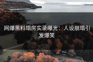 网爆黑料塌房实录曝光：人设崩塌引发爆笑