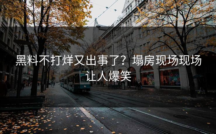 黑料不打烊又出事了？塌房现场现场让人爆笑