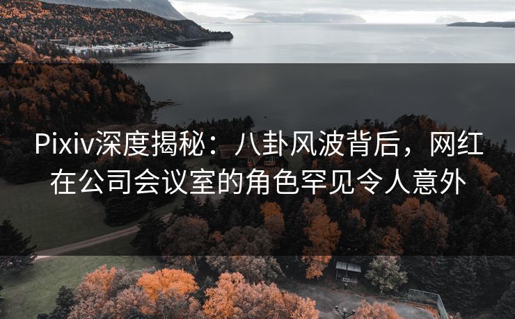 Pixiv深度揭秘：八卦风波背后，网红在公司会议室的角色罕见令人意外